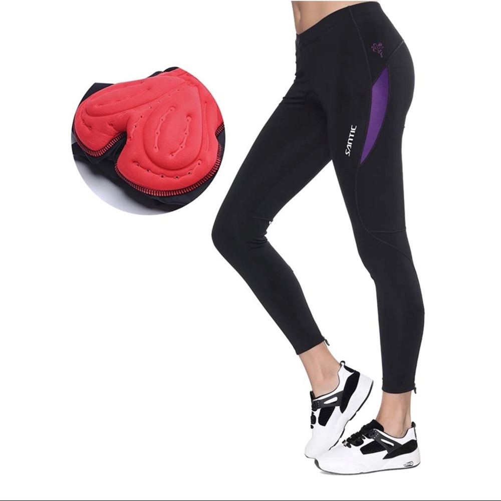 🆕 Santic Bike Spinning Cycling Tights 4D Padded